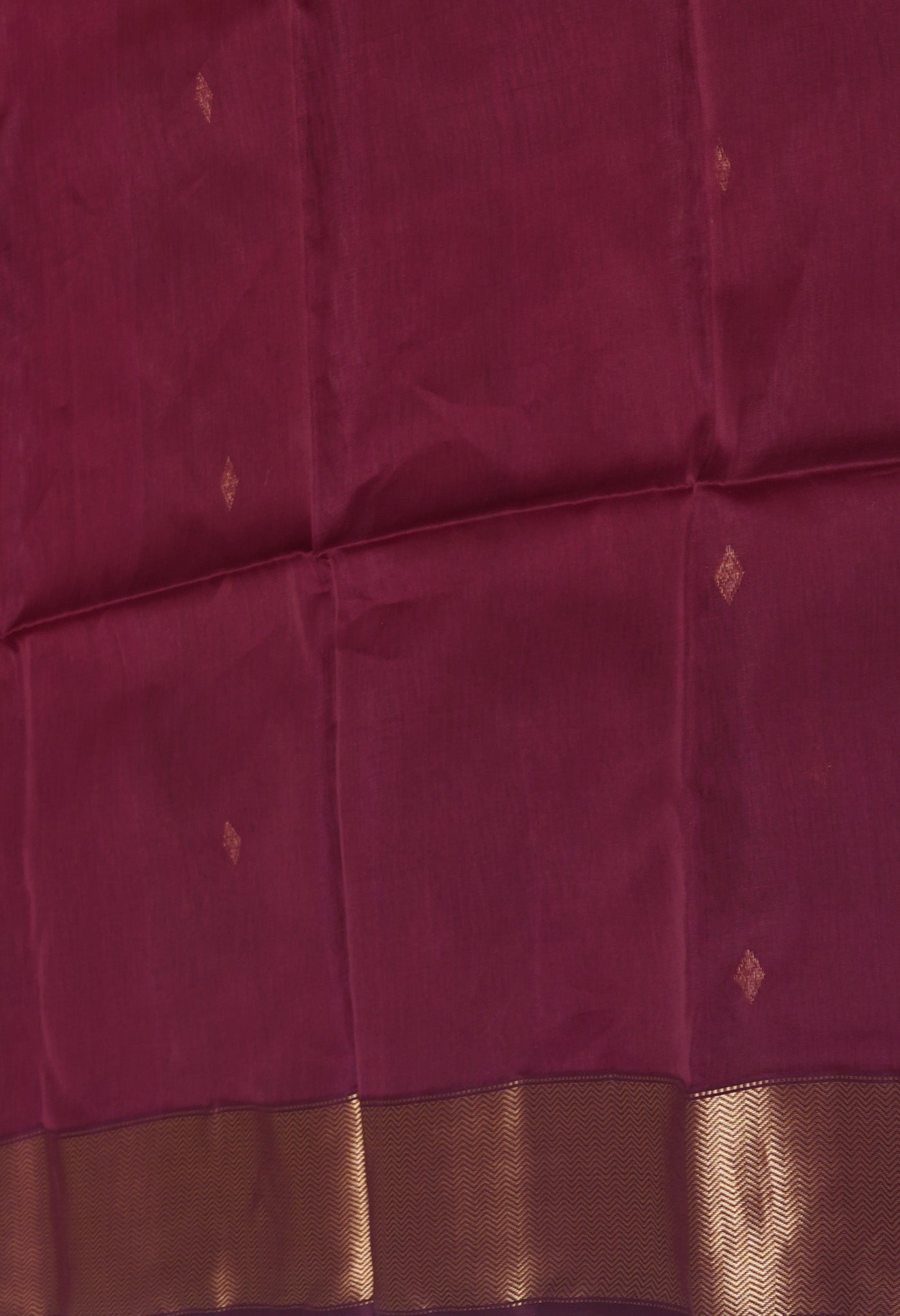 Dark Purple Pure Handloom Maheshwari Sico Saree-UNM81354