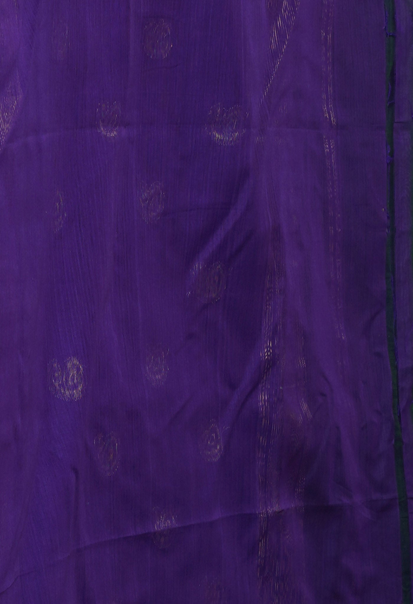 Green-Violet Pure Handloom Maheshwari Sico Saree-UNM81362