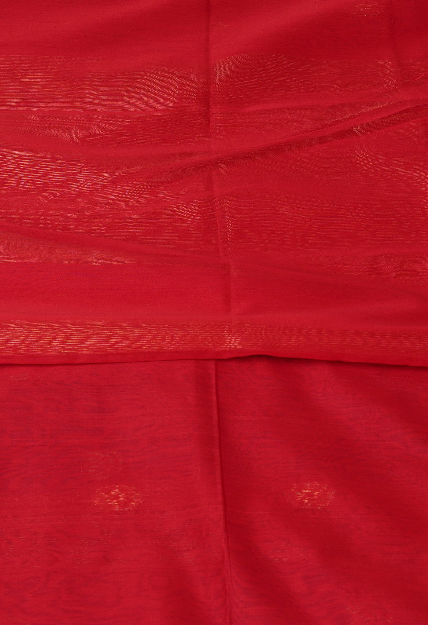 Red Pure Handloom Maheshwari Sico Saree-UNM81380