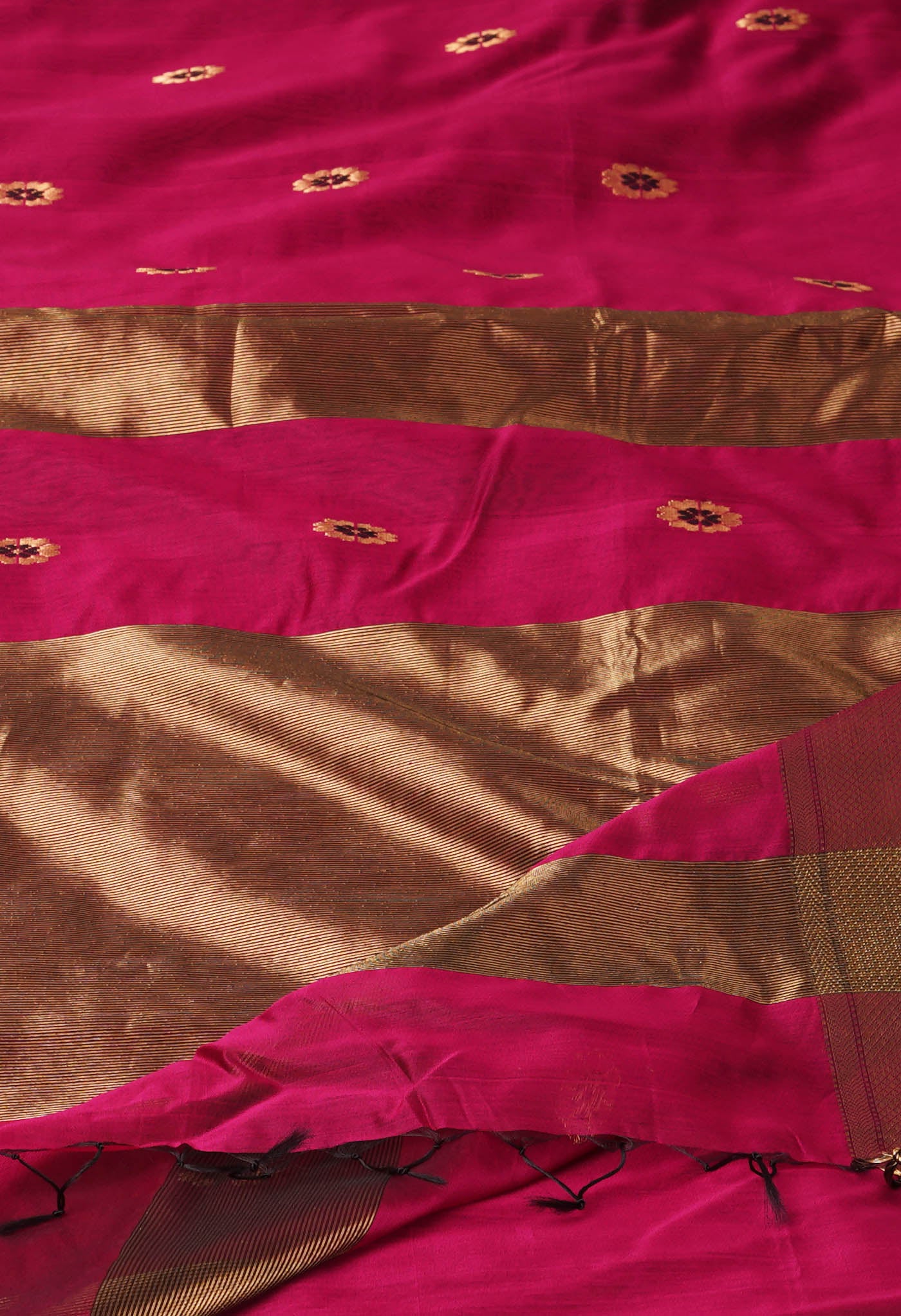 Pink Pure Handloom Maheshwari Sico Saree-UNM81384