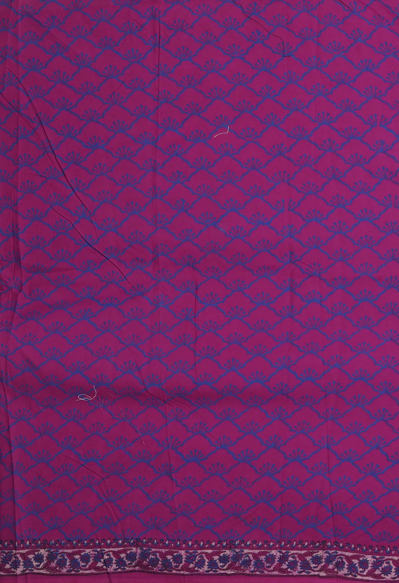 Pink Pure Hand Block Printed Kota Saree-UNM81513