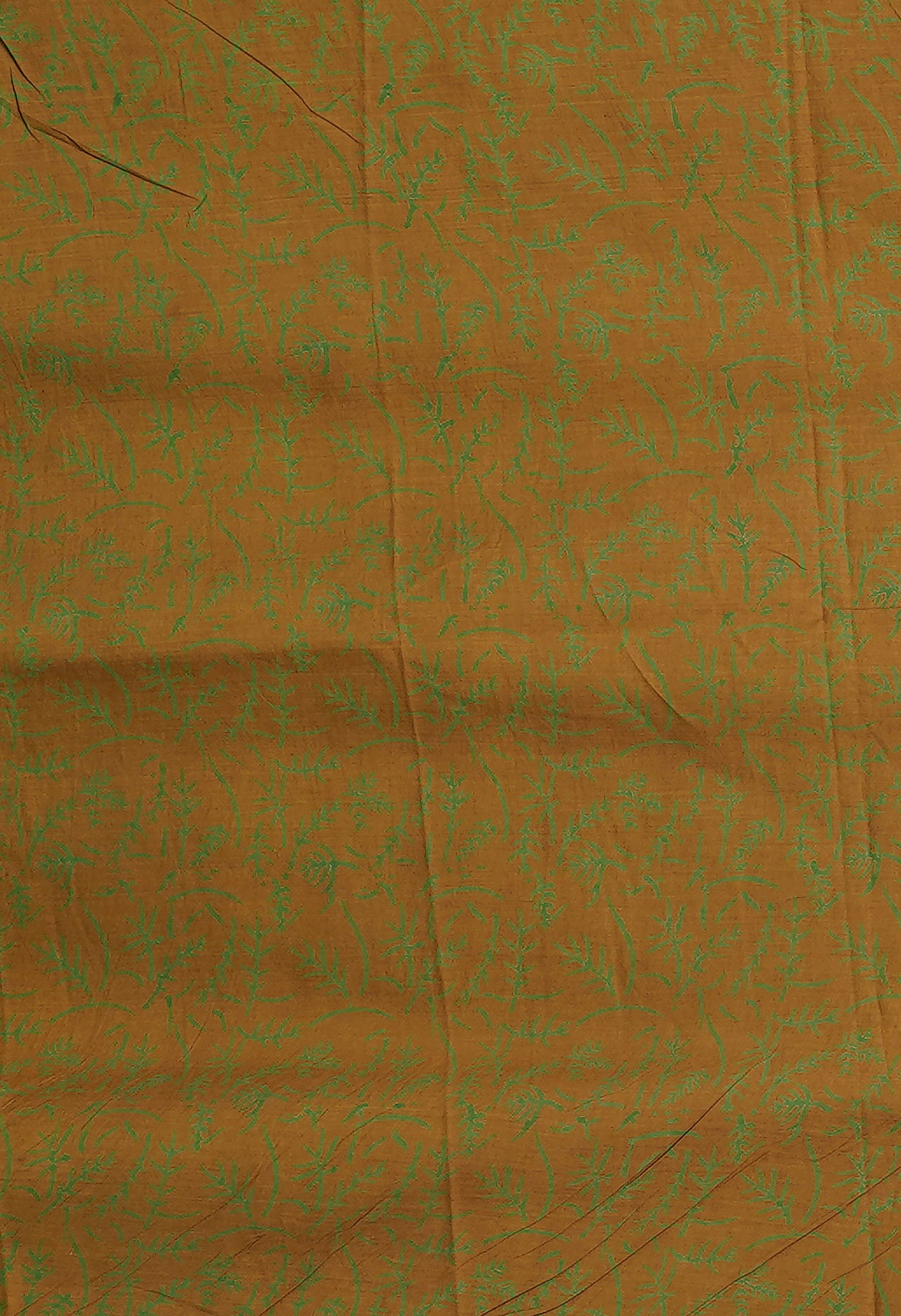 Brown Pure Hand Block Printed Kota Saree-UNM81518