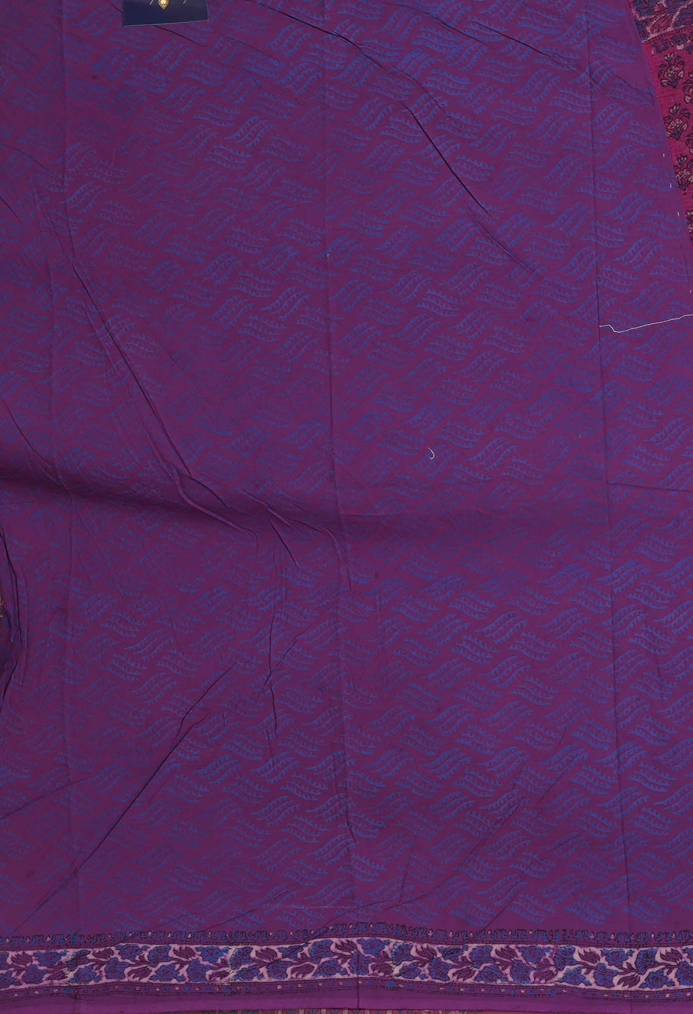 Pink Pure Hand Block Printed Kota Saree-UNM81541