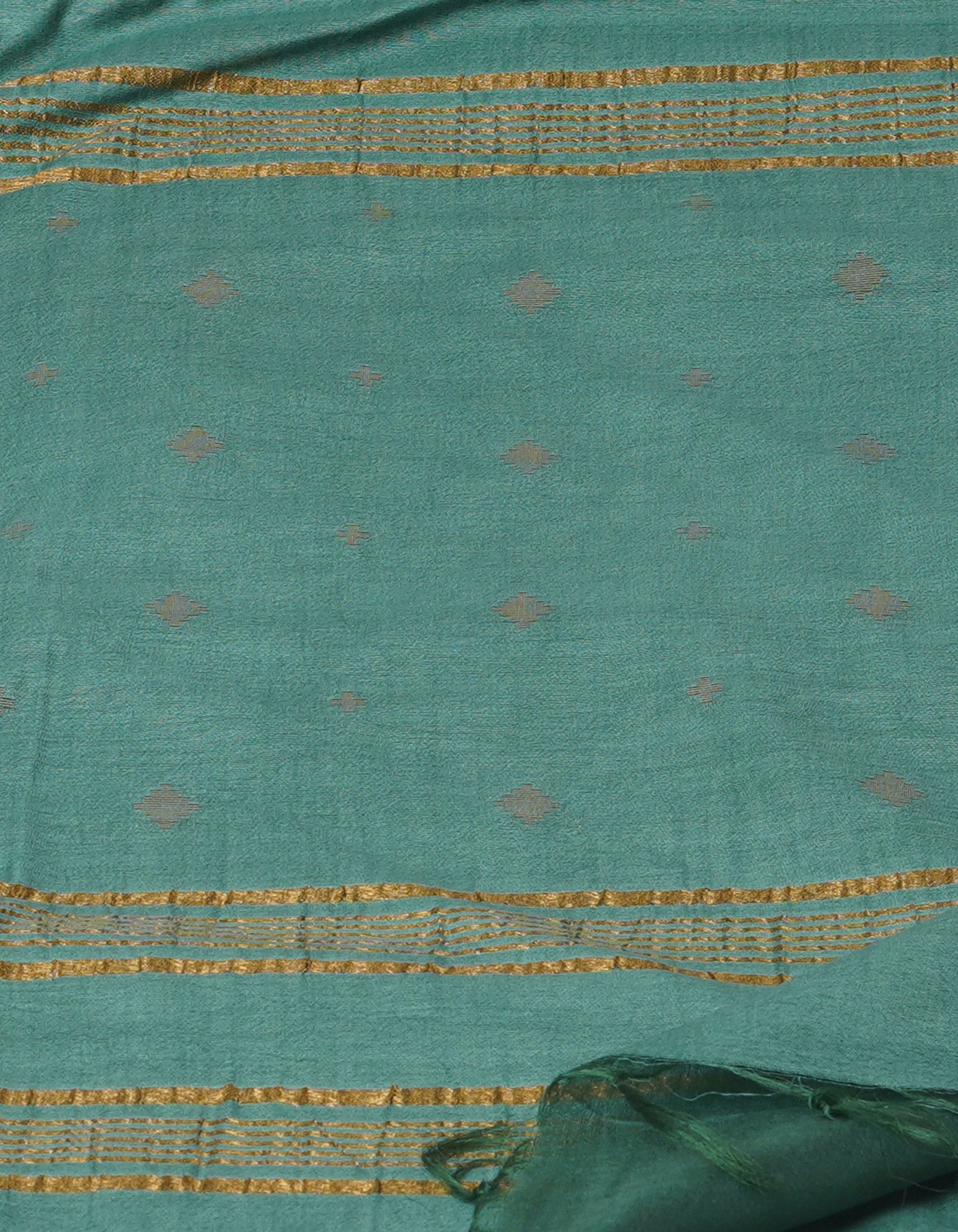 Green  Chanderi Sico Saree-UNM71660