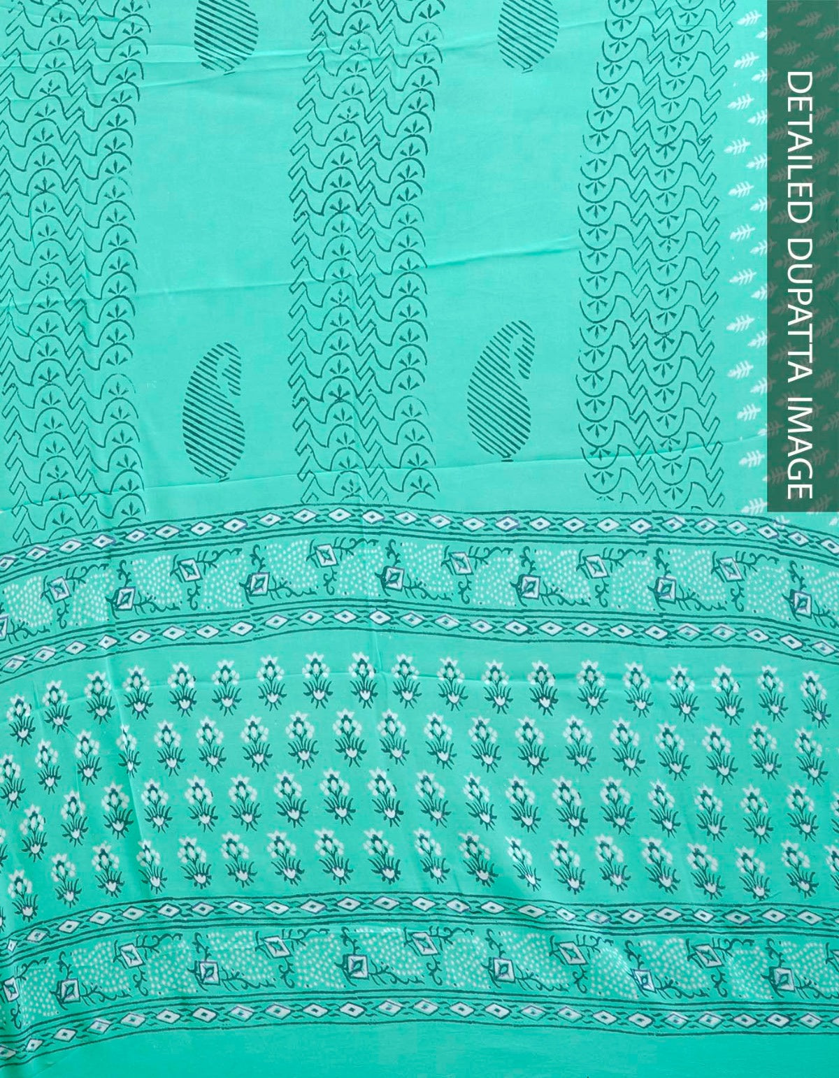 Online Shopping for Green Pure Georgette Chiffon Dupatta with Jaisalmer Kaarigar hand block prints with Hand Block Prints. from Punjab at Unnatisilks.comIndia
