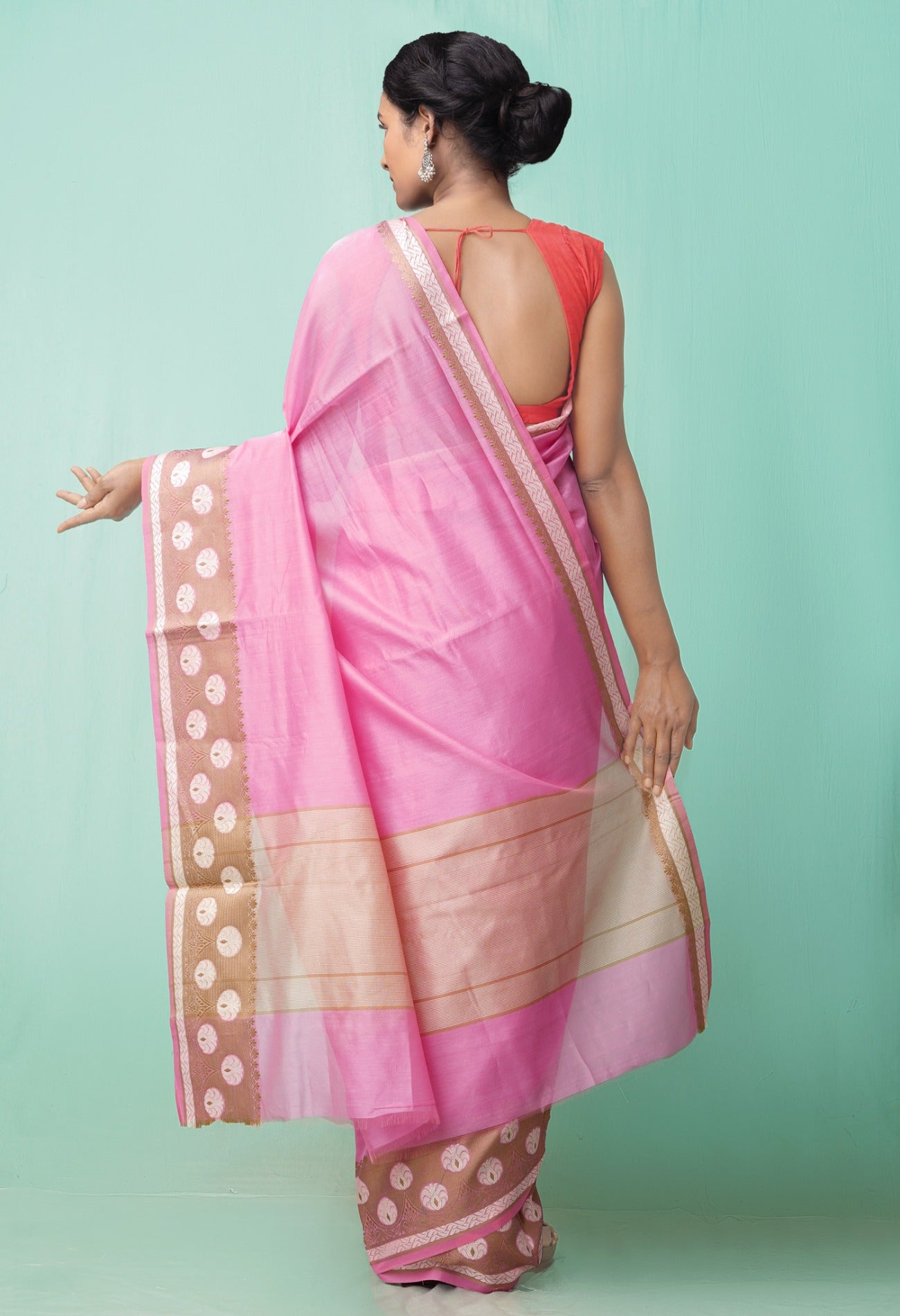 Order Pure Banarasi Handloom Katan Silk Original Saree with FREE Banarasi  Purse Online From Mymomdad.com