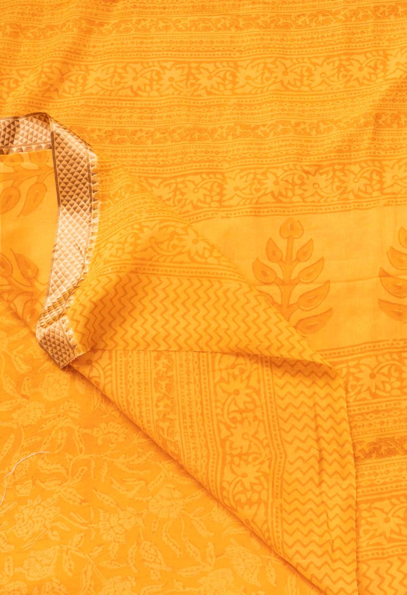 Yellow Pure Bagh venkatagiri Superfine Cotton Saree