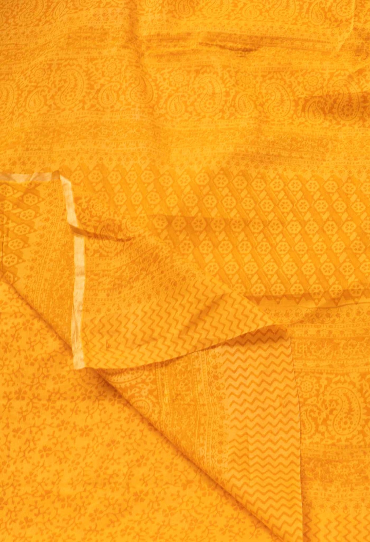 Yellow Pure Bagh venkatagiri Superfine Cotton Saree