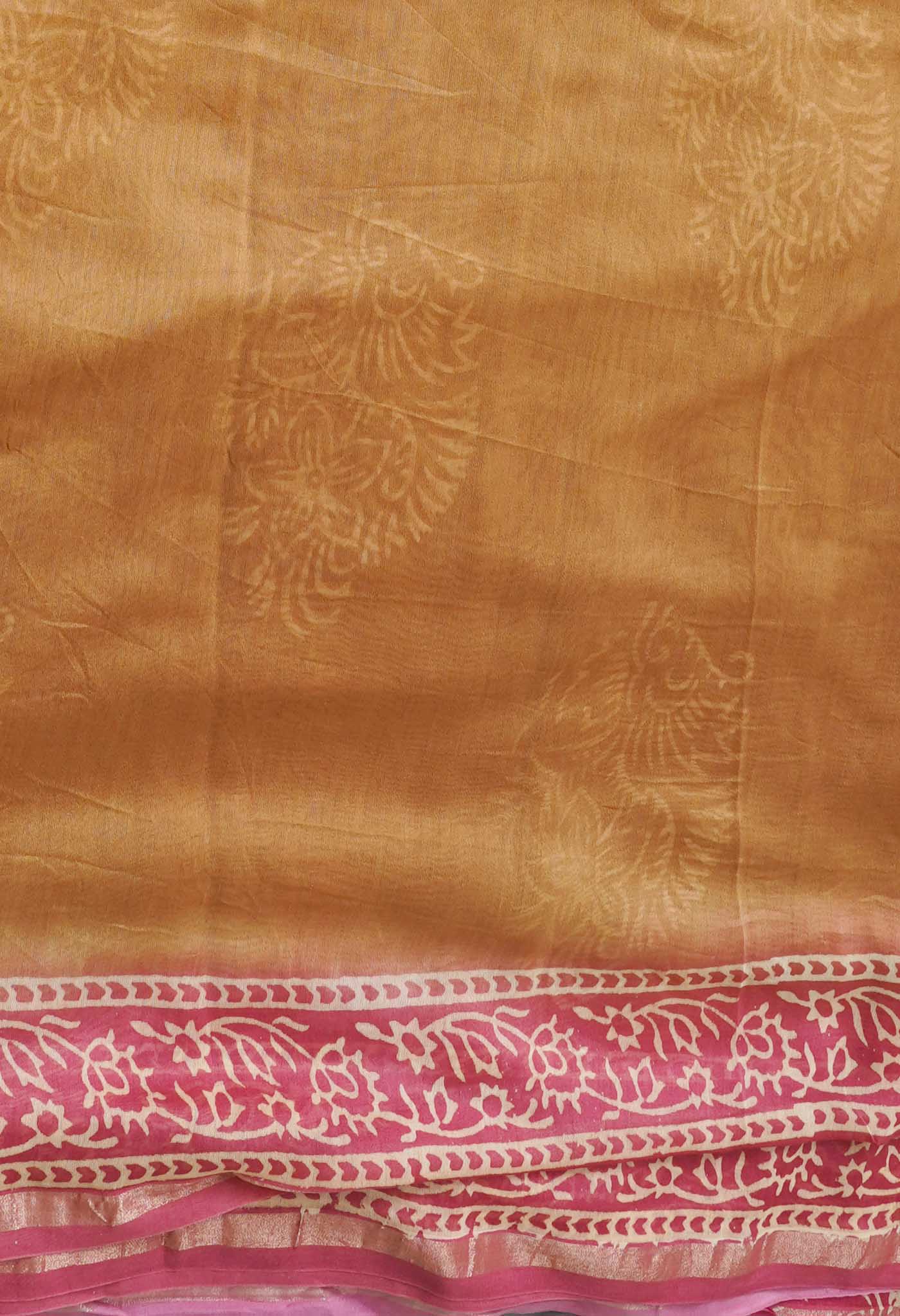 Cinnamon Brown Hand Embroidery Blended Bangalore Kantha Silk Saree –  Craftyle