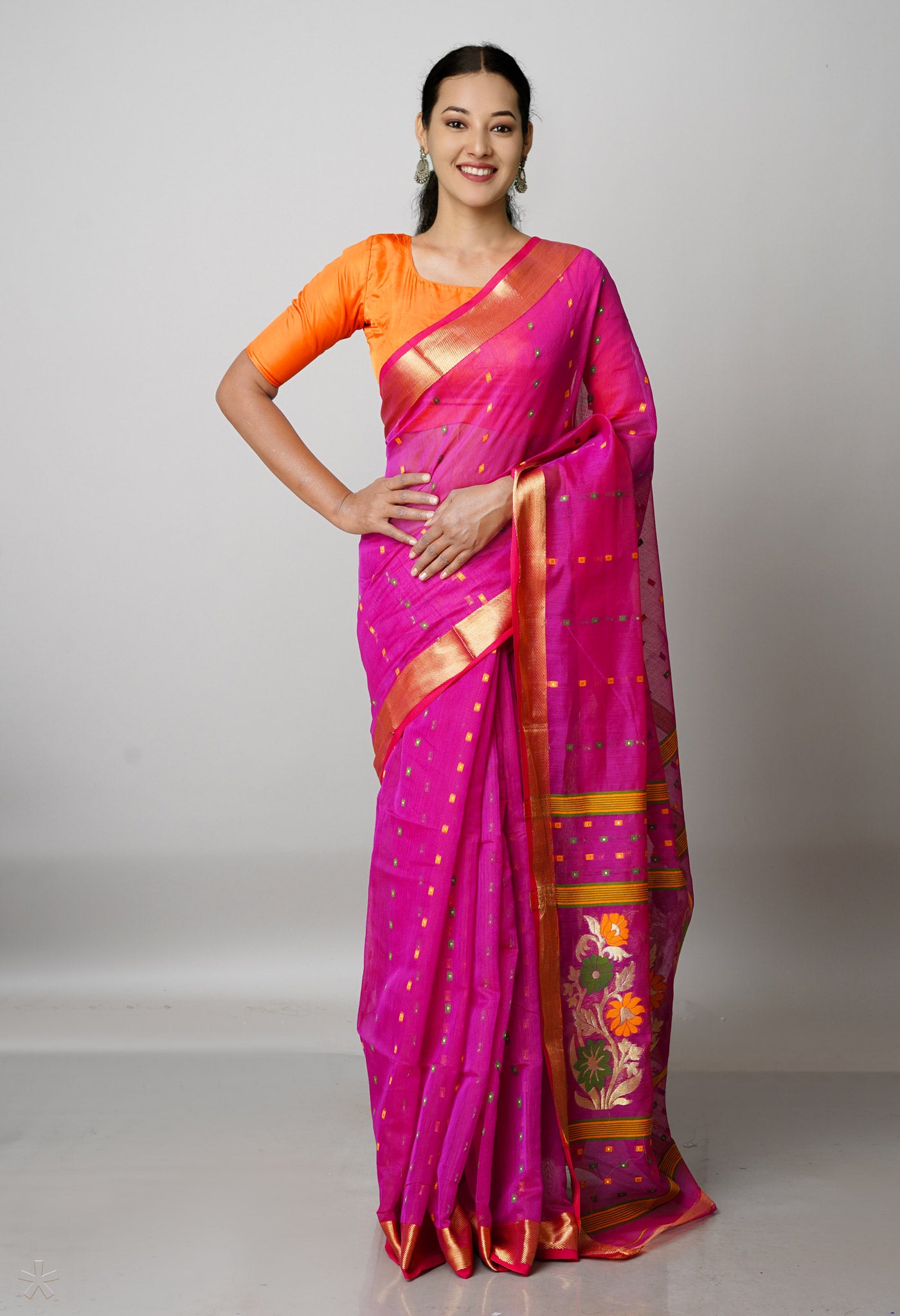 Cotton Silk Womens Sarees - Buy Cotton Silk Womens Sarees Online at Best  Prices In India | Flipkart.com