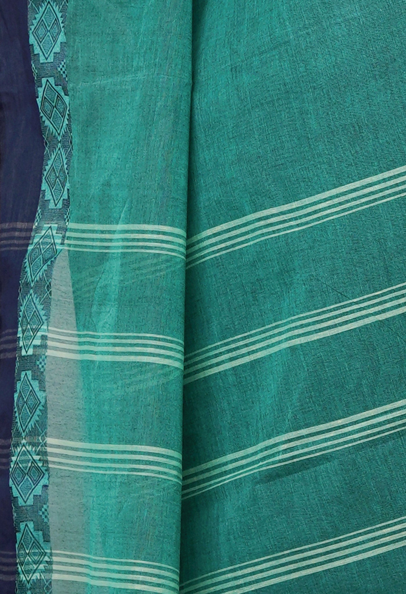 Green Pure Handloom Superfine Bengal Cotton Saree