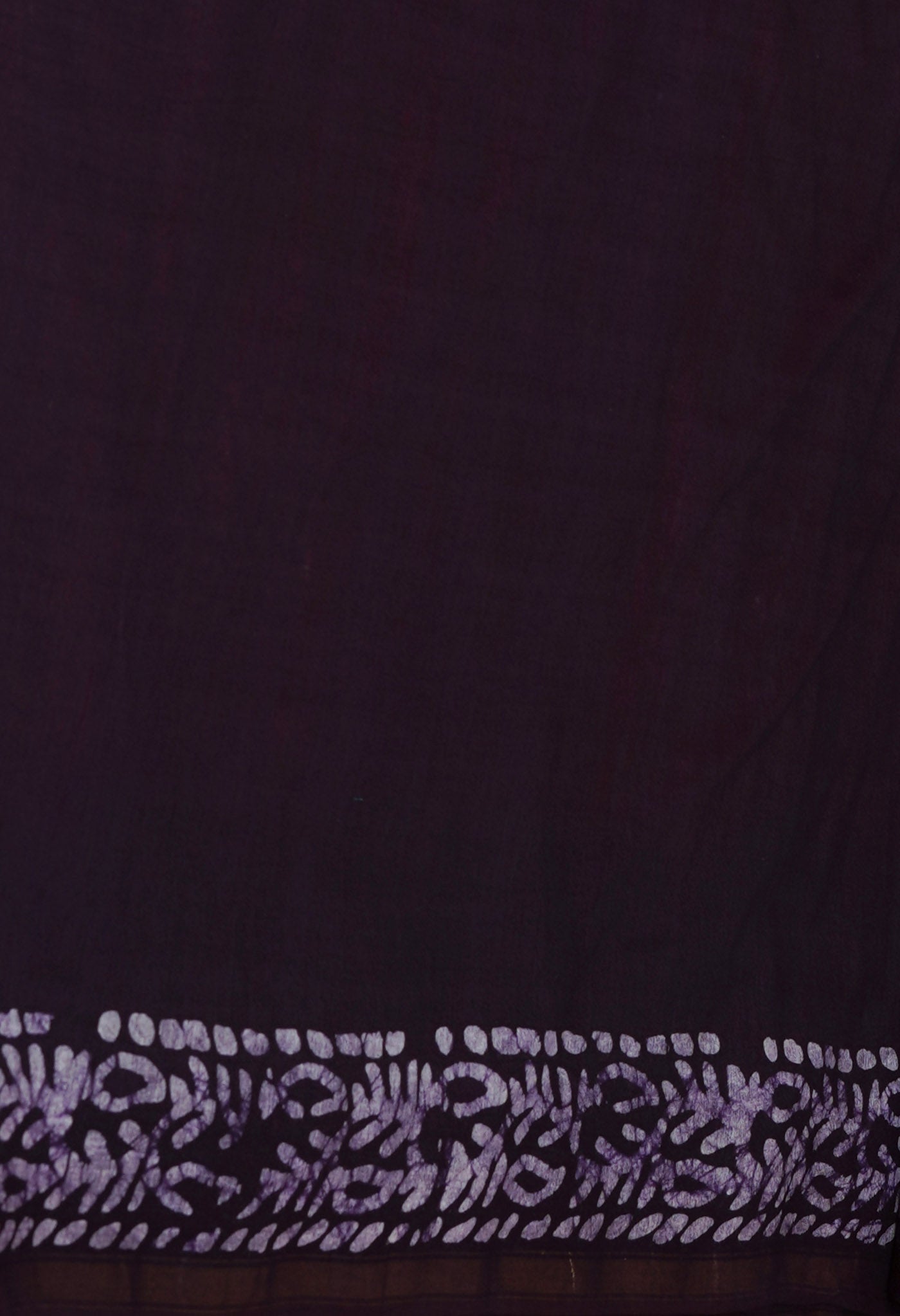 RedDark Purple Pure  Batik Chanderi Silk Saree-UNM70044