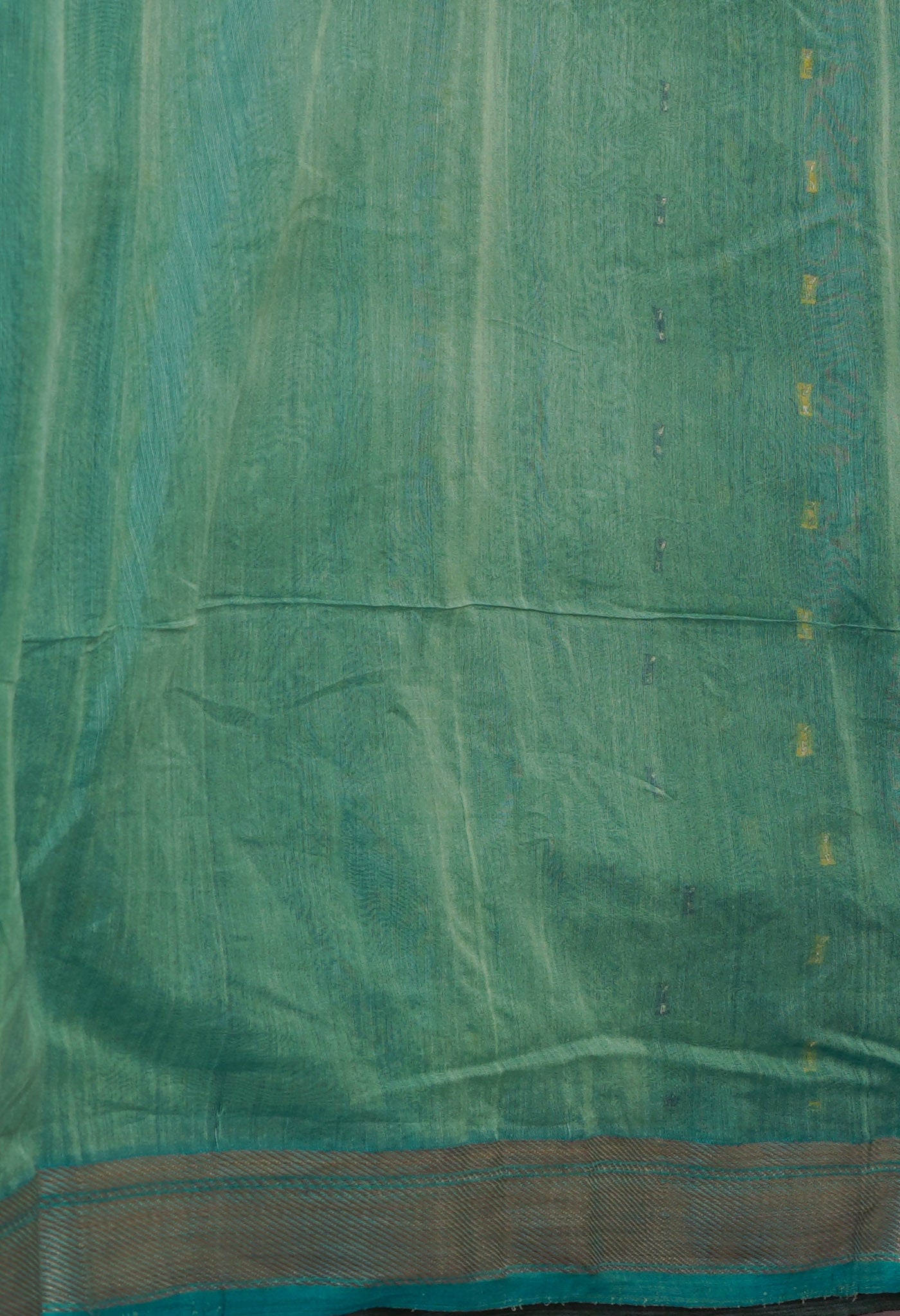 Light Green Pure Handloom Dhakai Jamdhani Cotton Silk Saree-UNM70240