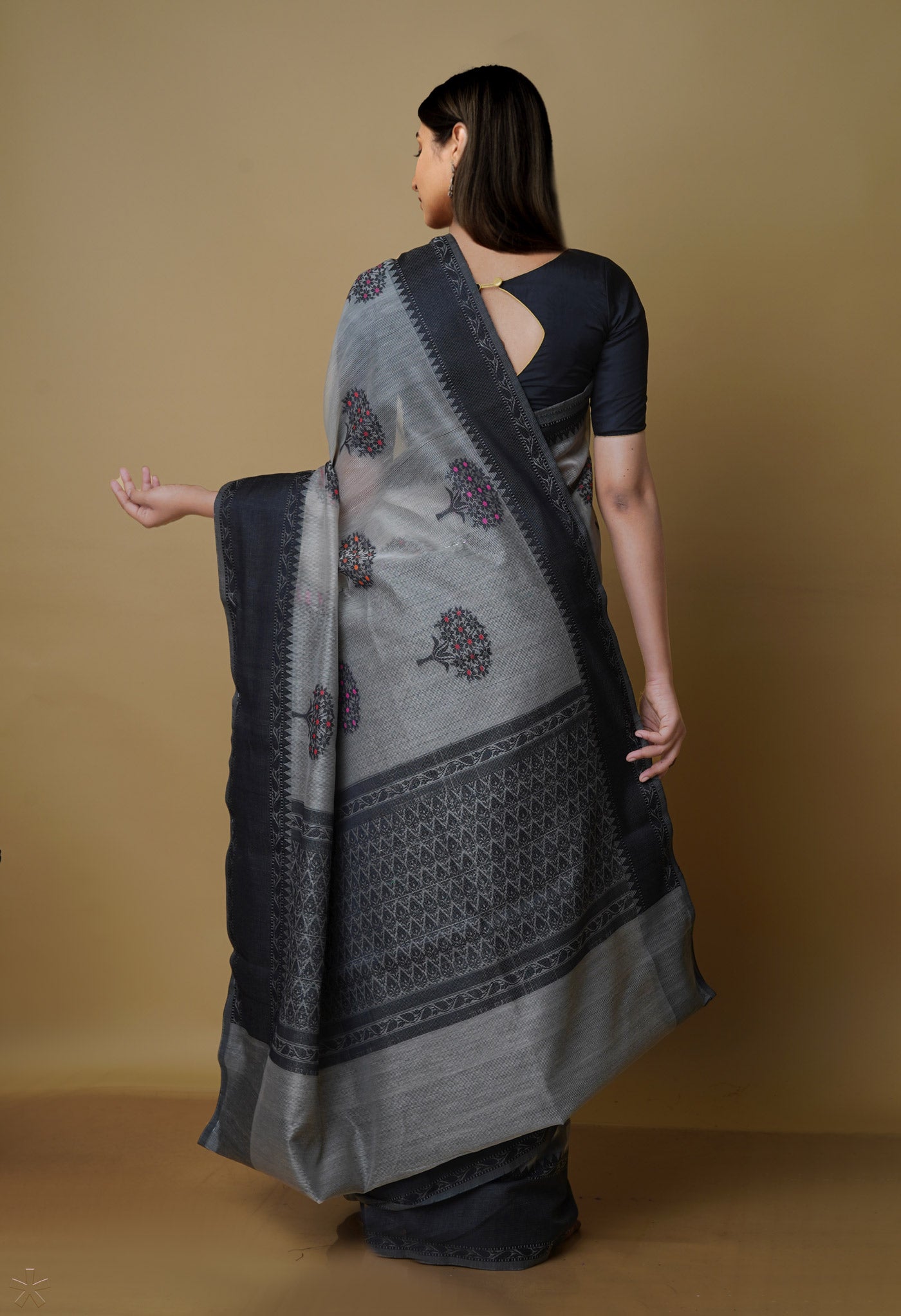 Pale Grey  fancy Banarasi Silk Saree-UNM70303