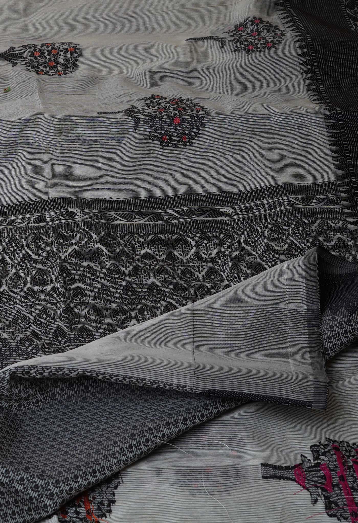 Pale Grey  fancy Banarasi Silk Saree-UNM70303