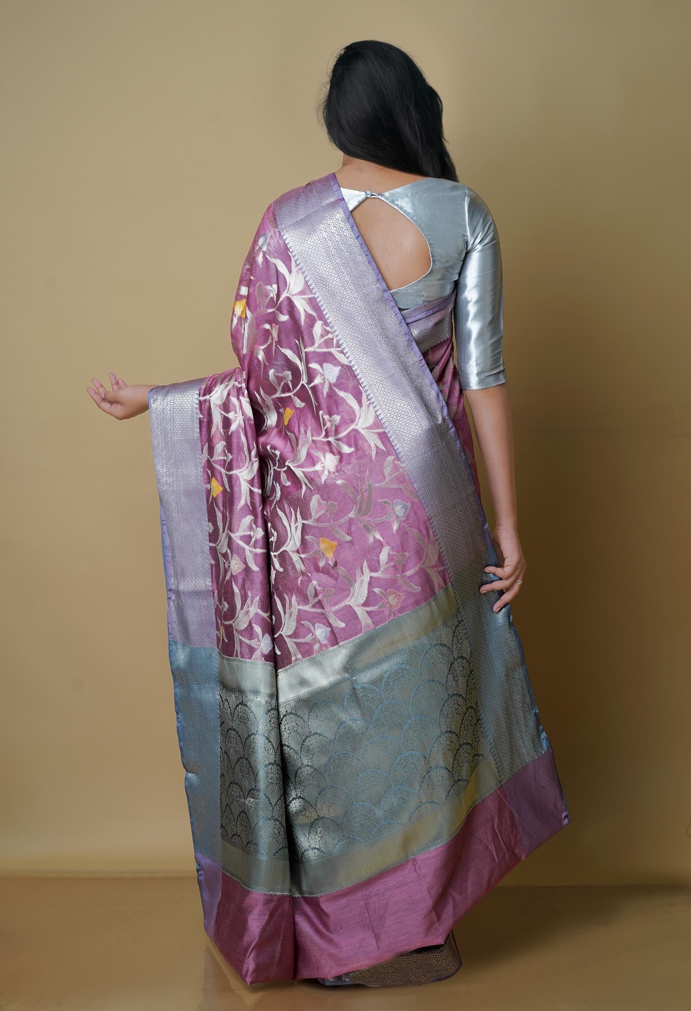 Light Purple  Fancy Banarasi Silk Saree-UNM70312