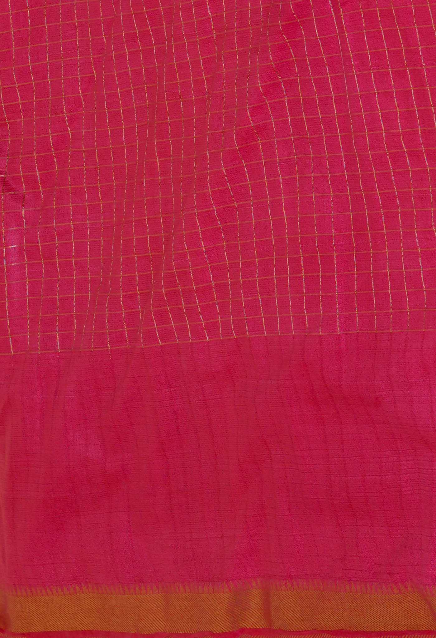 Valentine Red  Mangalagiri Checks Sico Saree-UNM70391