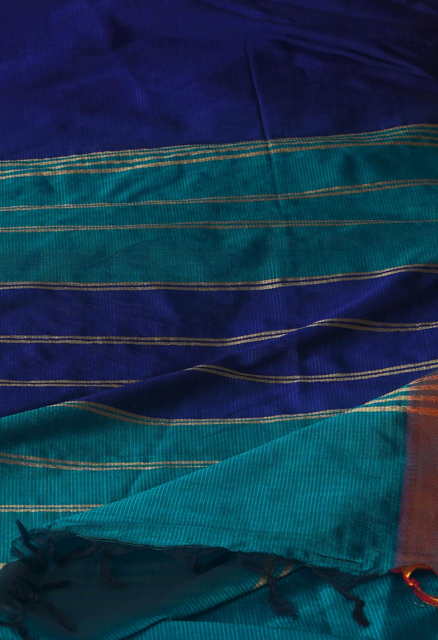 Violet Mangalgiri Silk Saree with pochampally border-UNM70799