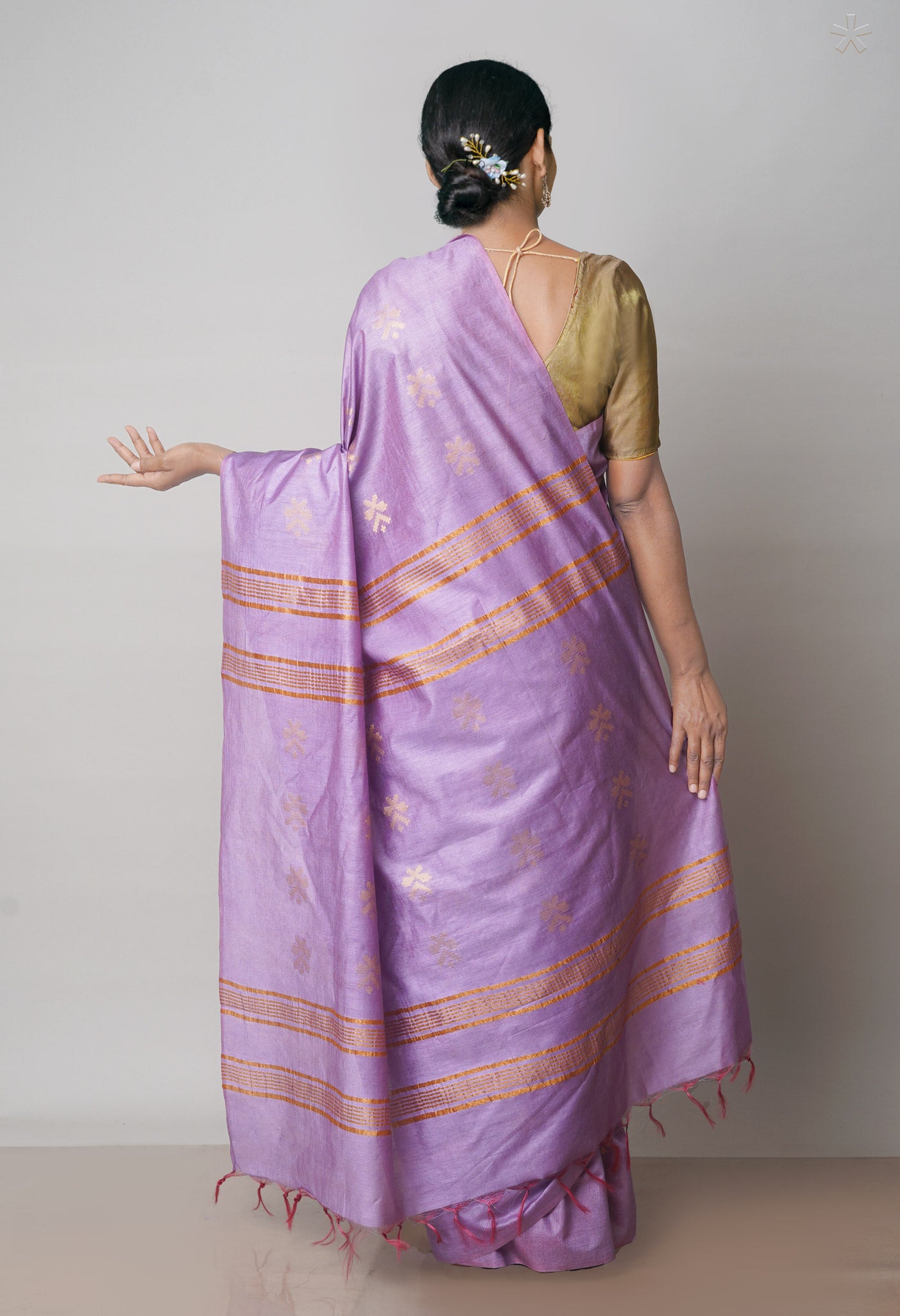 Violet Chanderi Sico Saree-UNM71270