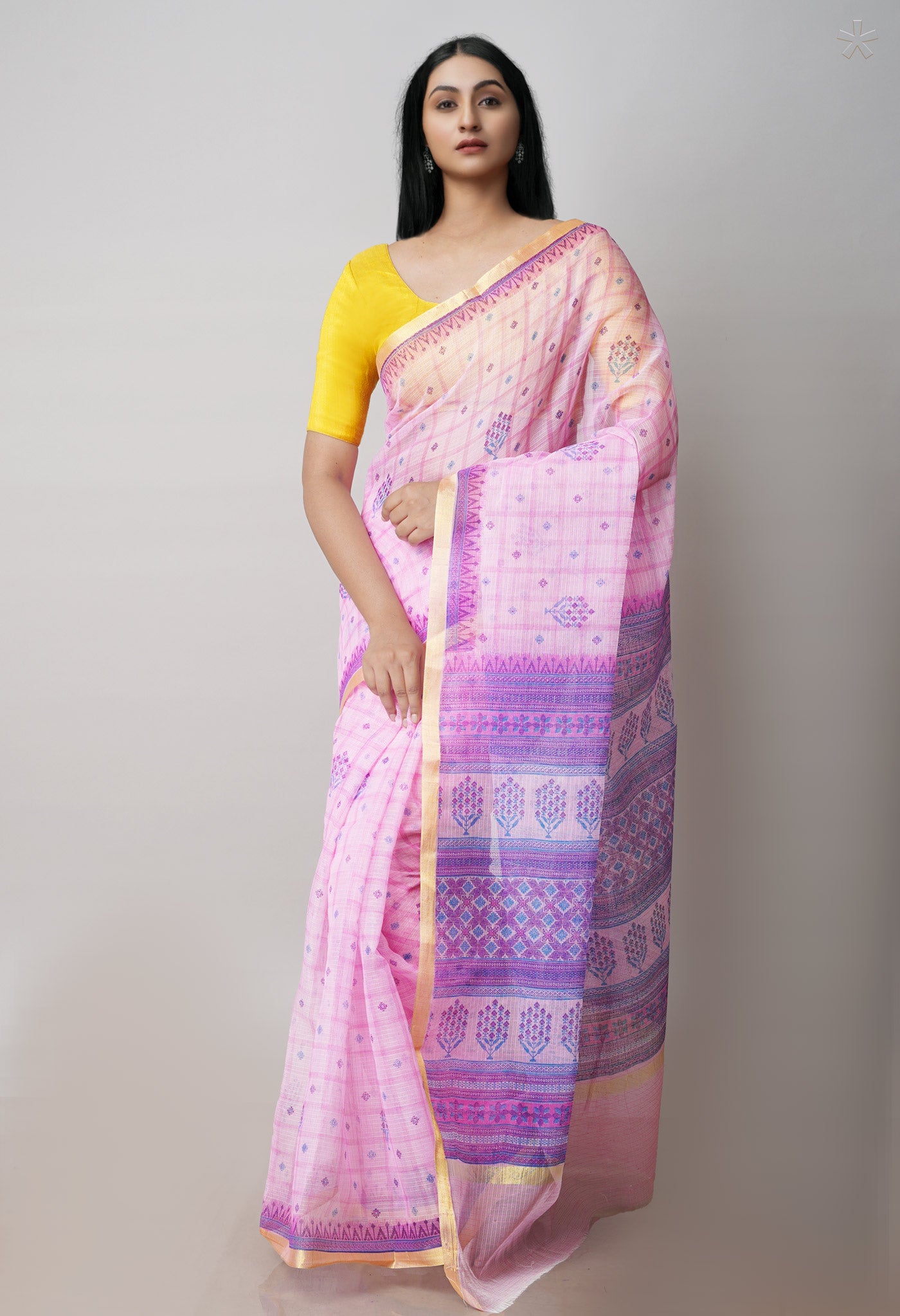 Pink Pure Patola Printed Kota Cotton Saree-UNM71508