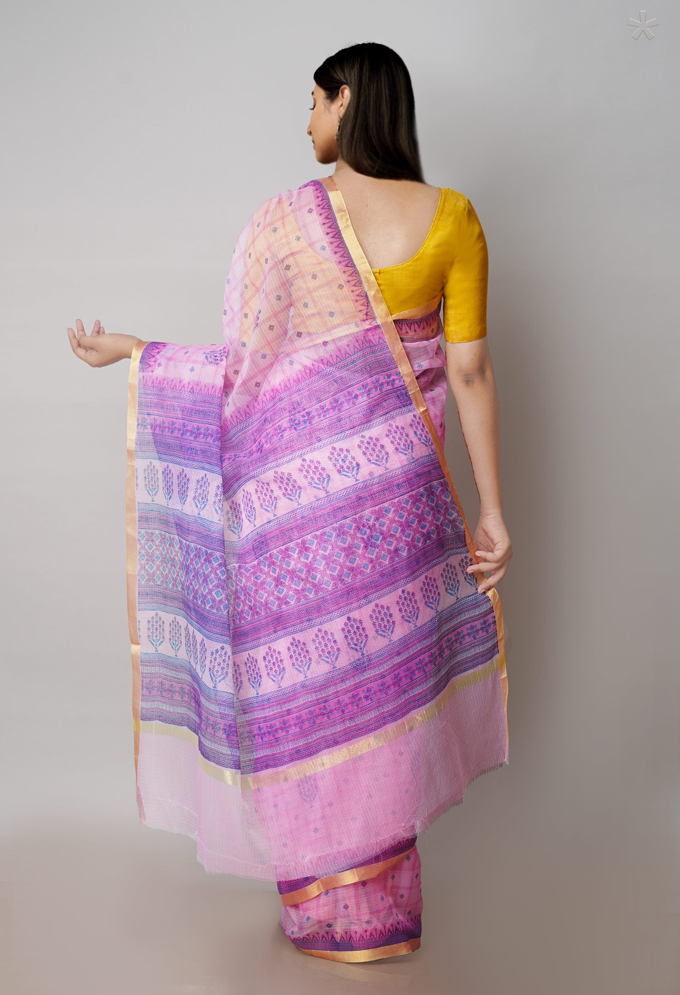 Pink Pure Patola Printed Kota Cotton Saree-UNM71508